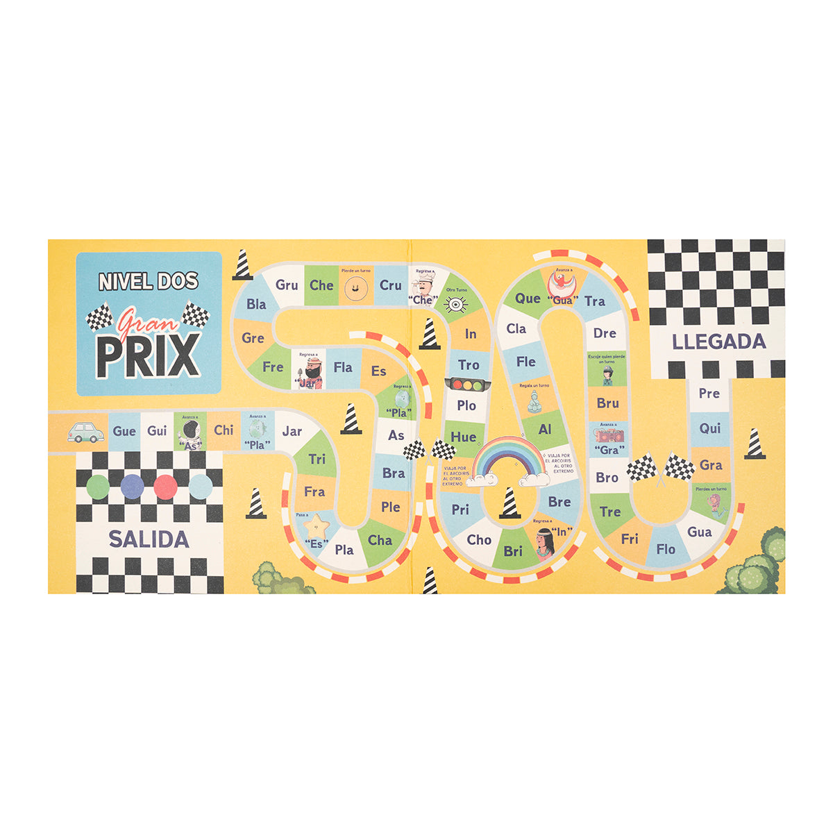 Carrera de lectores! Juego para aprender a leer.